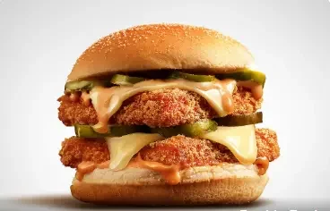 Albaik double peak burger