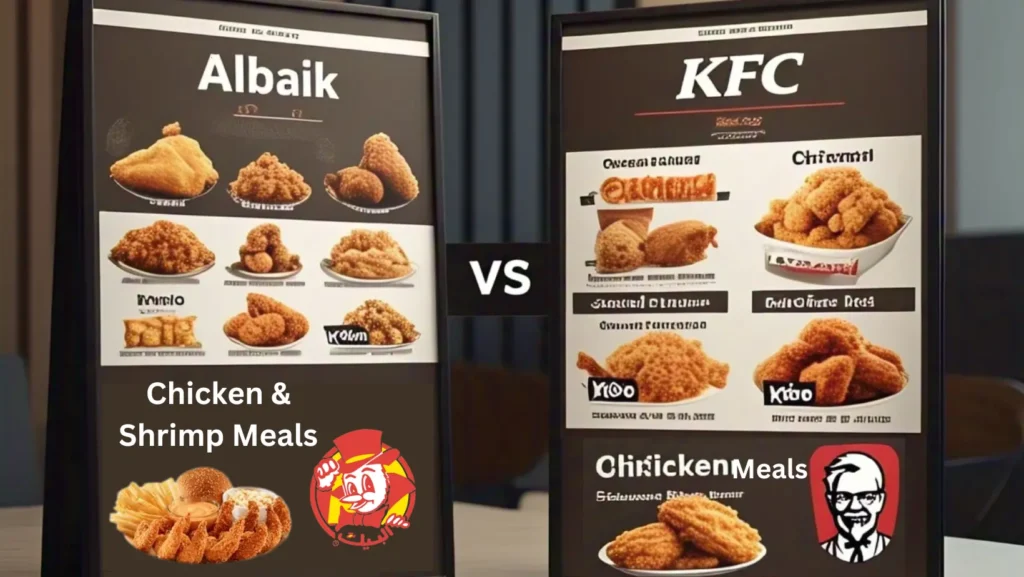 albaik menu and kfc menu