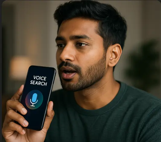 Order Al baik by Voice Search