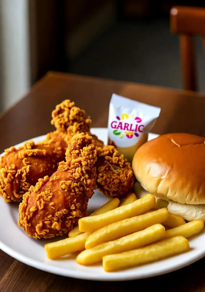 Al Baik Broasted Chicken Meal (4 Pieces)